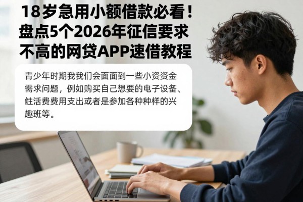 18岁急用小额借款必看!盘点5个2026年征信要求不高的网贷APP速借教程