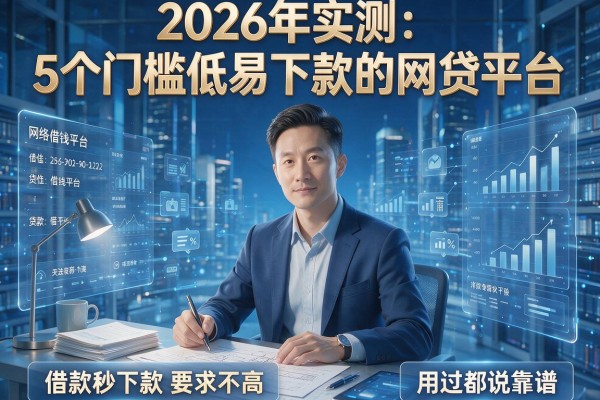 2026年实测:5个门槛低易下款的网贷平台,借款秒下款要求不高,用过都说靠谱!