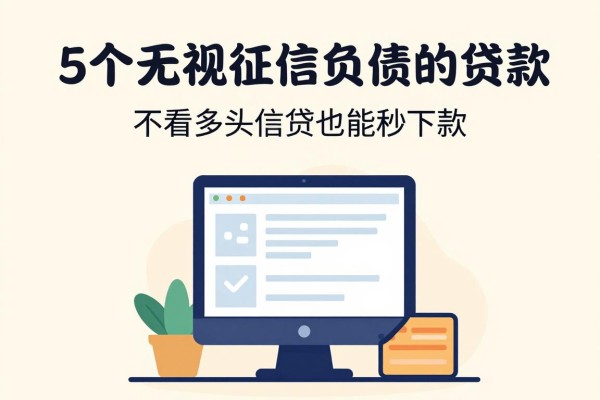 2026年必备!5个无视征信负债的贷款,不看多头借贷也能秒下款