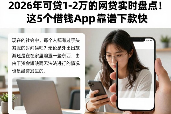 2026年可贷1-2万的网贷实时盘点！这5个借钱App靠谱下款快