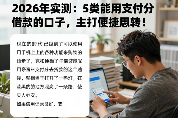 2026年实测:5类能用支付分借款的口子,主打便捷周转!