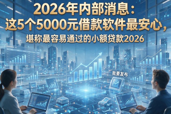 2026年内部消息：这5个5000元借款软件最安心，堪称最容易通过的小额贷款2026！