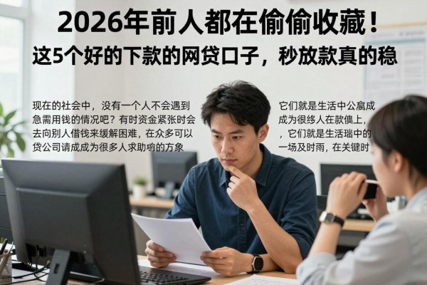 2026年前人都在偷偷收藏!这5个好的下款的网贷口子,秒放款真的稳