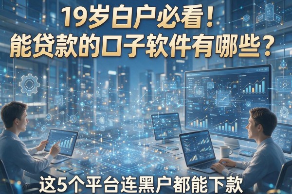 19岁白户必看！能贷款的口子软件有哪些？这5个平台连黑户都能下款