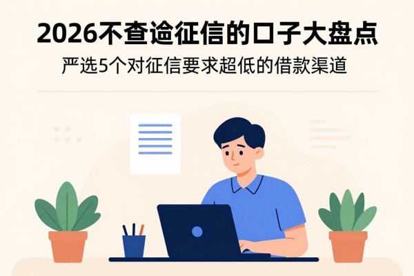 2026不查询征信的口子大盘点!严选5个对征信要求超低的借款渠道