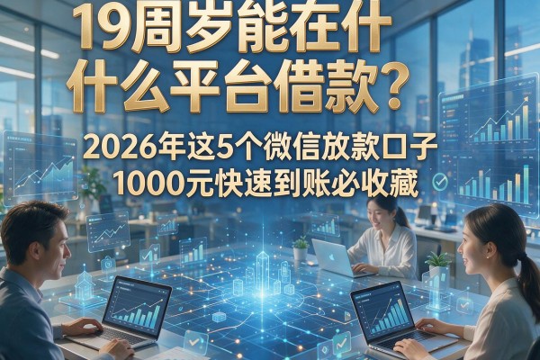 19周岁能在什么平台借款?2026年这5个微信放款口子,1000元快速到账必收藏!