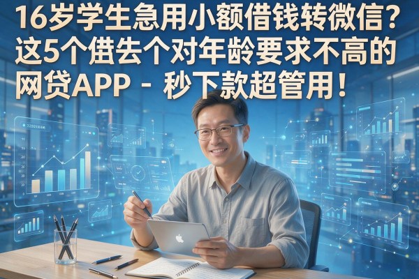 16岁学生急用小额借钱转微信?这5个对年龄要求不高的网贷APP秒下款超管用!