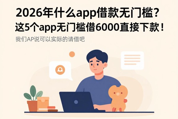2026年什么app借款无门槛?这5个app无门槛借6000直接下款!