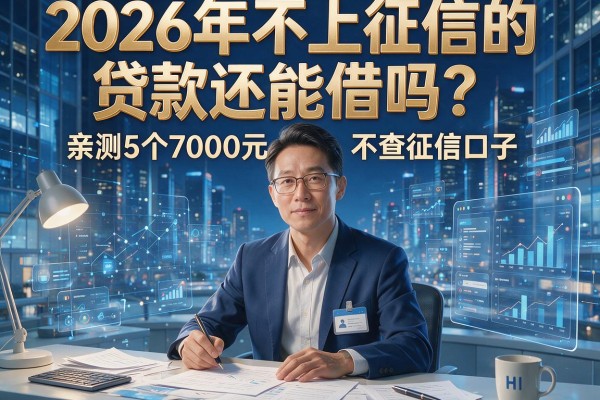 2026年不上征信的贷款还能借吗?亲测5个7000元不查征信口子
