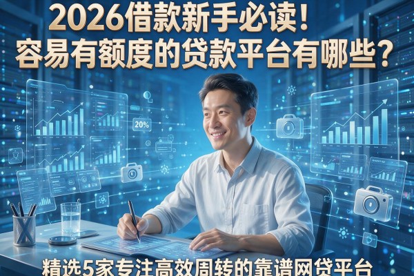 2026借款新手必读!容易有额度的贷款平台有哪些?精选5家专注高效周转的靠谱网贷平台