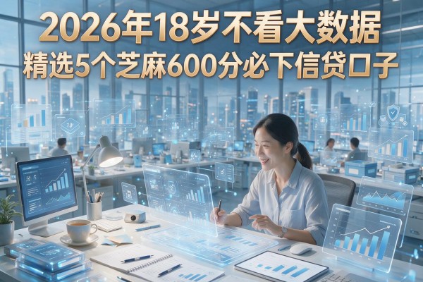 2026年18岁不看大数据,精选5个芝麻600分必下信贷口子!