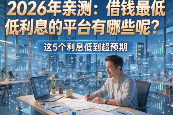 2026年亲测:借钱最低利息的平台有哪些呢?这5个利息低到超预期