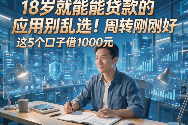 18岁就能贷款的应用别乱选!这5个口子借1000元周转刚刚好