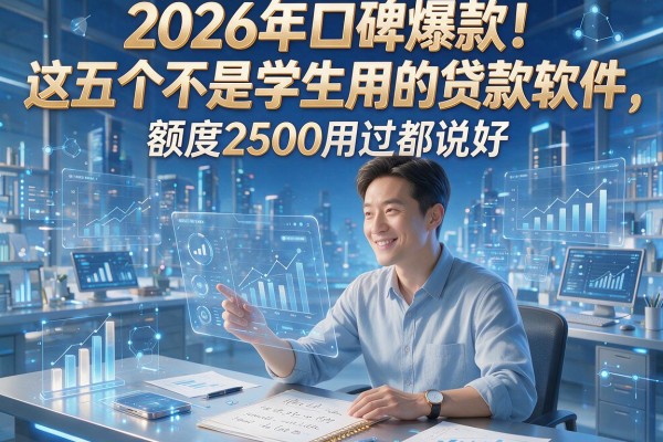 2026年口碑爆款!这五个不是学生用的贷款软件,额度2500用过都说好