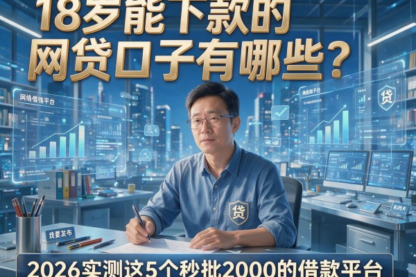 18岁能下款的网贷口子有哪些?2026实测这5个秒批2000的借款平台