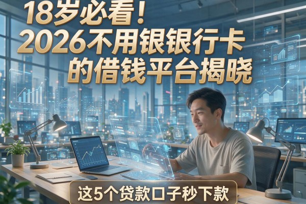 18岁必看!2026不用银行卡的借钱平台揭晓,这5个贷款口子秒下款
