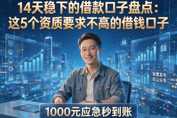 14天稳下的借款口子盘点:这5个资质要求不高的借钱口子,1000元应急秒到账
