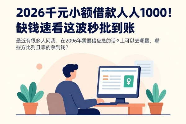 2026千元小额借款人人1000!缺钱速看这波秒批到账