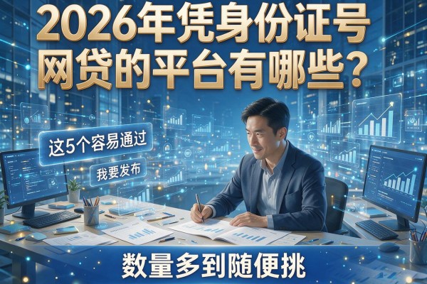 2026年凭身份证号网贷的平台有哪些?这5个容易通过、数量多到随便挑!
