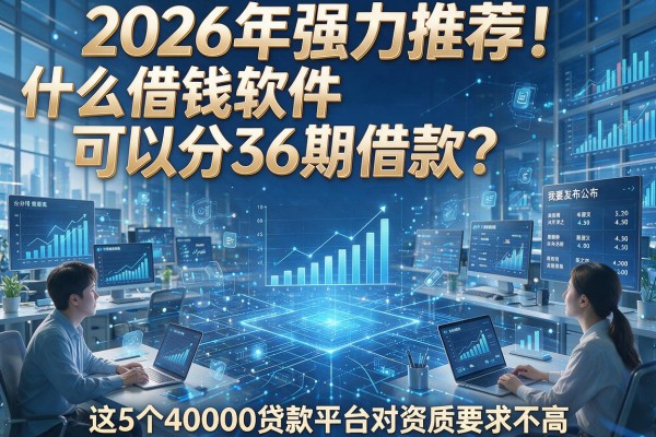 2026年强力推荐！什么借钱软件可以分36期借款？这5个40000贷款平台对资质要求不高