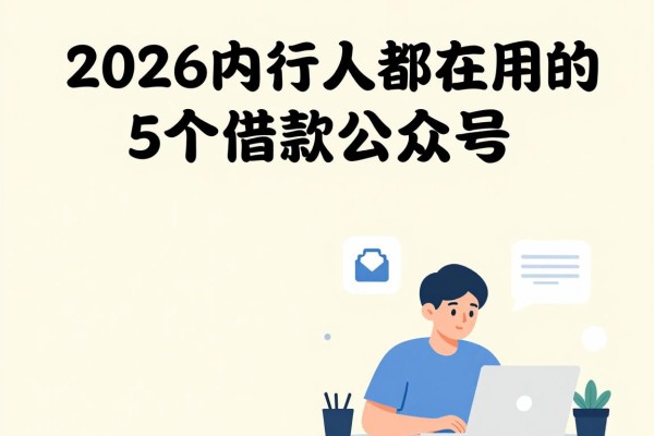 2026年内行人都在用的5个借款公众号!类似第一网贷的平台权威推荐