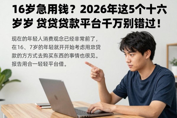 16岁急用钱？2026年这5个十六岁就能贷款的平台千万别错过！