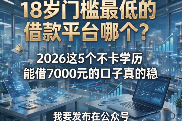 18岁门槛最低的借款平台哪个?2026这5个不卡学历、能借7000元的口子真的稳