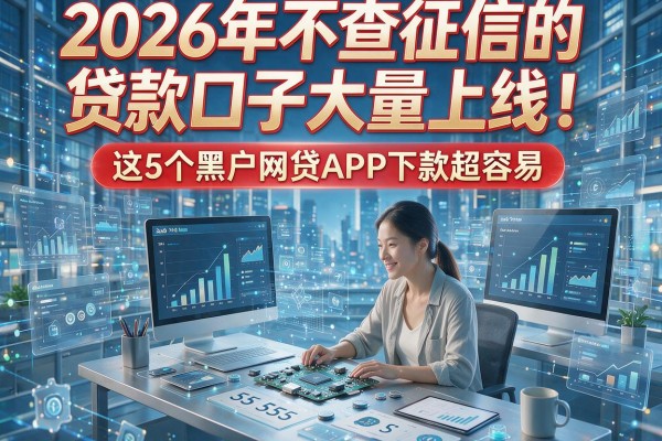 2026年不查征信的贷款口子大量上线！这5个黑户网贷APP下款超容易
