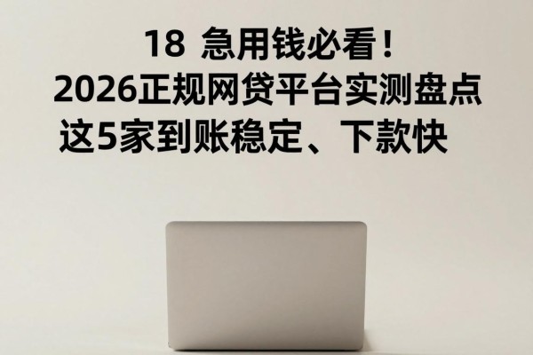 18岁急用钱必看!2026正规网贷平台实测盘点:这5家到账稳定、下款快