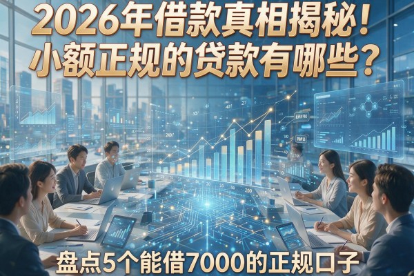 2026年借款真相揭秘!小额正规的贷款有哪些?盘点5个能借7000的正规口子