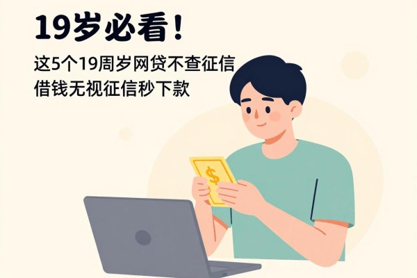 19岁必看！这5个19周岁网贷不查征信，借钱无视征信秒下款