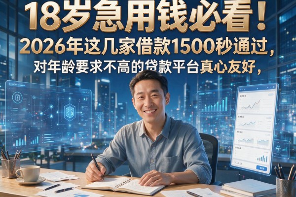 18岁急用钱必看！2026年这几家借款1500秒通过，对年龄要求不高的贷款平台真心友好