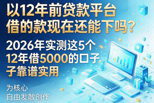 12年前贷款平台借的款现在还能下吗?2026年实测这5个12年借5000的口子靠谱实用