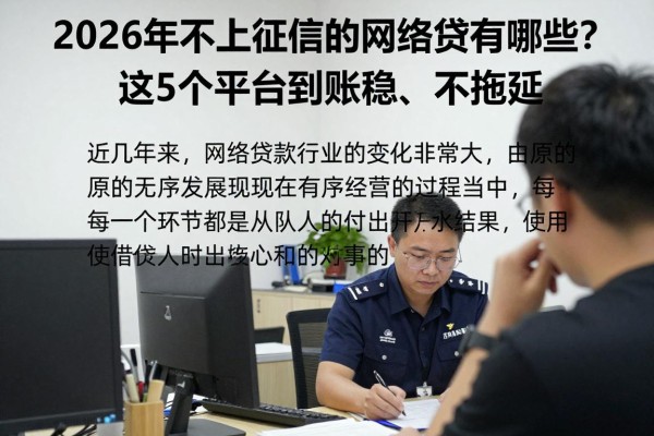 2026年不上征信的网络贷有哪些?这5个平台到账稳、不拖延