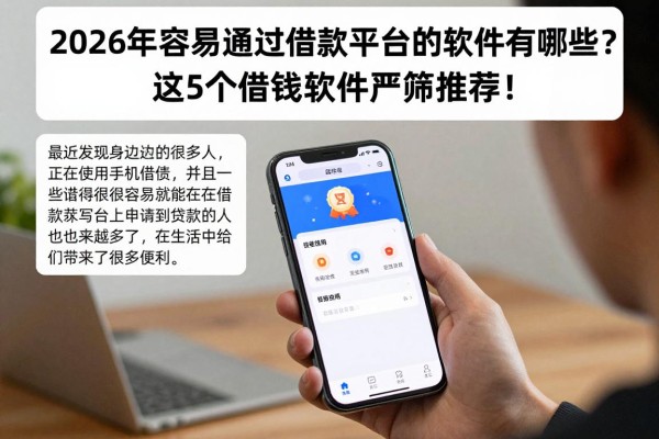 2026年容易通过借款平台的软件有哪些?这5个借钱软件严筛推荐!