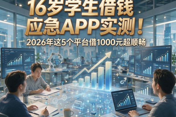 16岁学生借钱应急APP实测!2026年这5个平台借1000元超顺畅