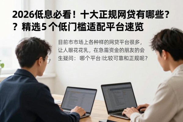 2026低息必看！十大正规的网贷有哪些？精选5个低门槛适配平台速览