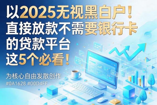 2025无视黑白户!直接放款不需要银行卡的贷款平台这5个必看!