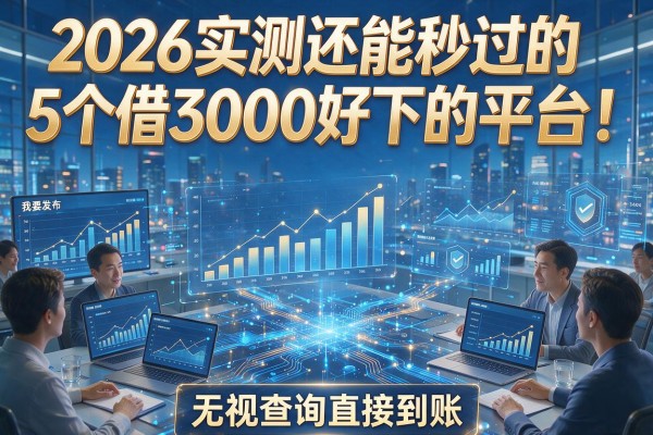 2026实测还能秒过的5个借3000好下的平台！无视查询直接到账