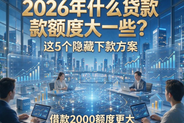 2026年什么贷款额度大一些?这5个隐藏下款方案,借款2000额度更大!