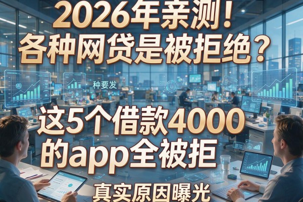2026年亲测!各种网贷是被拒绝?这5个借款4000的App全被拒,真实原因曝光