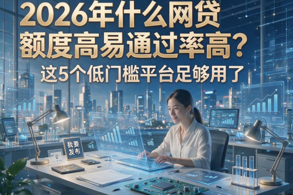 2026年什么网贷额度高易通过率高?这5个低门槛平台足够用了!