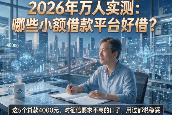 2026年万人实测：哪些小额借款平台好借？这5个贷款4000元、对征信要求不高的口子，用过都说稳妥！