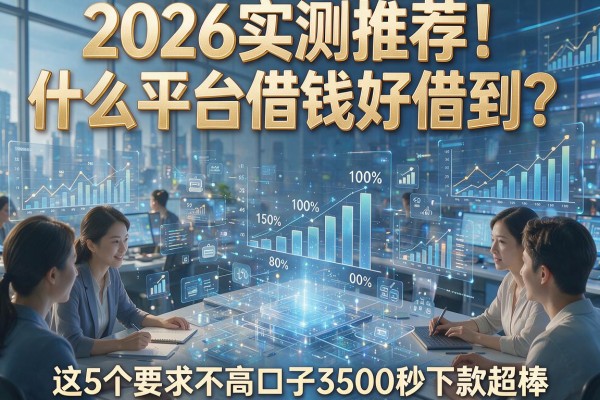 2026实测推荐!什么平台借钱好借到?这5个要求不高口子3500秒下款超棒