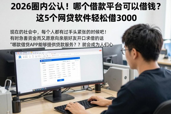 2026圈内公认!哪个借款平台可以借钱?这5个网贷软件轻松借3000