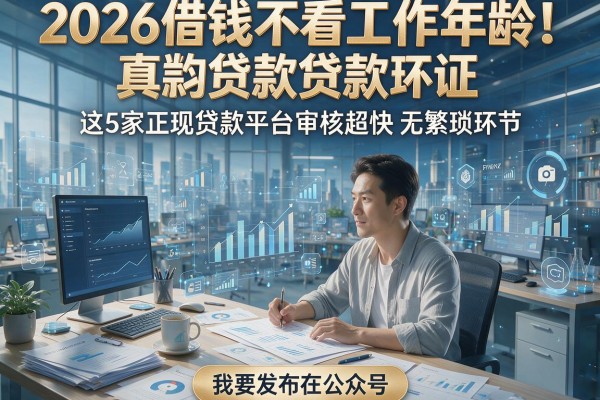 2026借钱不看工作年龄!这5家正规贷款平台审核超快无繁琐环节