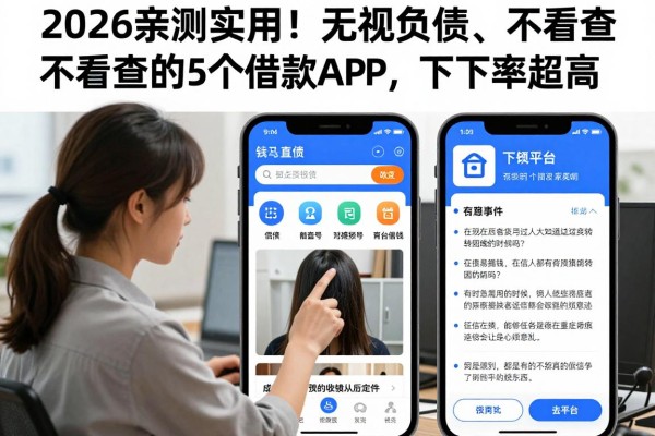 2026亲测实用!无视负债、不看查询的5个借款APP,下款率超高