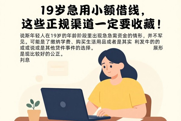 19岁急用小额借钱,这些正规渠道一定要收藏!
