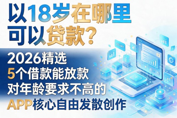 18岁在哪里可以贷款?2026精选5个借款能放款、对年龄要求不高的APP