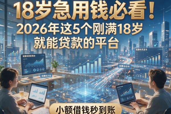 18岁急用钱必看！2026年这5个刚满18岁就能贷款的平台，小额借钱秒到账